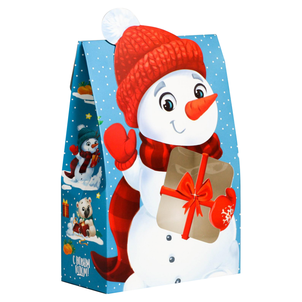 Caixa dobrável - Boneco de neve, 15 × 7 × 22 cm