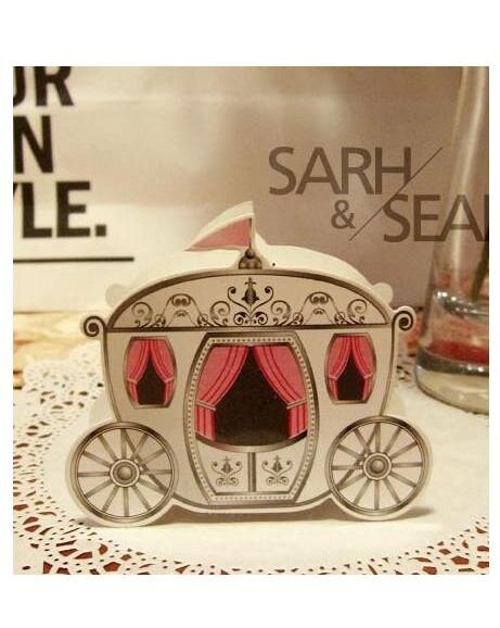 Caixa de casamento "Carriage Princess" (9 x 7,5 x 3,2 cm)