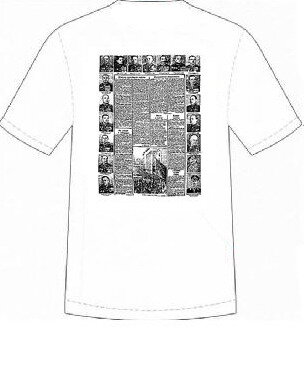 077 Camiseta masculina original PRAVDA (branca; M, L, XL)