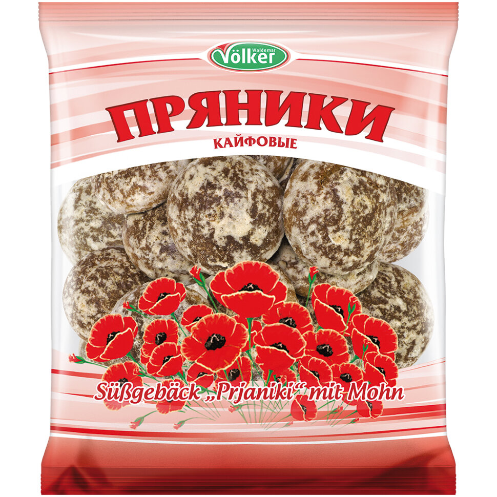 Doce russo. Pão de mel com sementes de papoula, 400 g