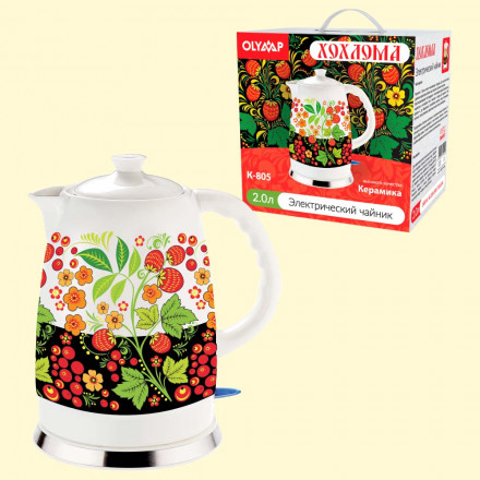 Электрочайник - Хохлома 2 л, 1500W, керамический