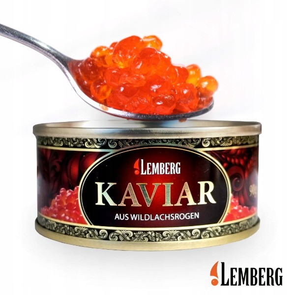 Caviar de Salmão PINK BUSH GRAND PREMIUM em lata 90g.LEMBERG