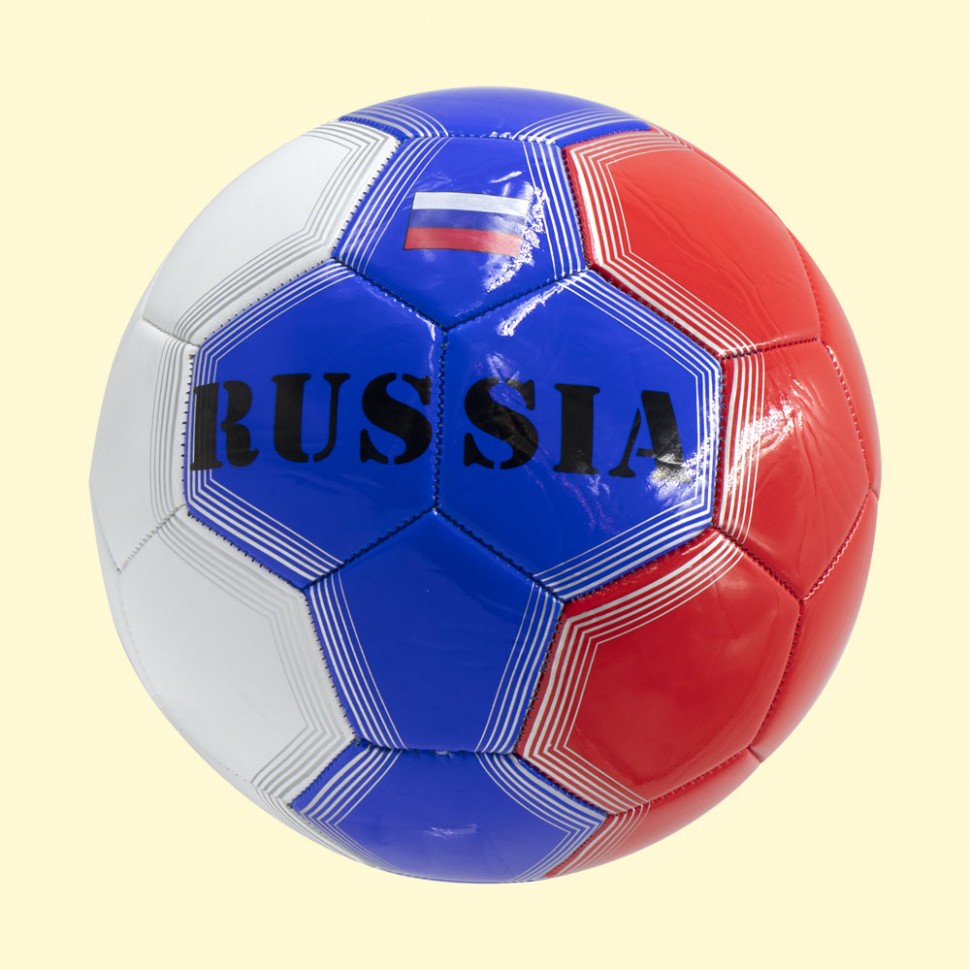 Футбольный мяч "RUSSIA" триколор, PVC, 22 см