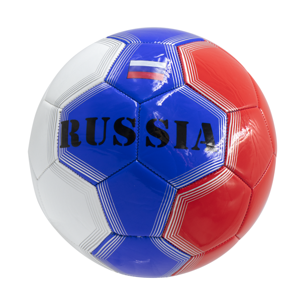 Футбольный мяч "RUSSIA" триколор, PVC, 22 см