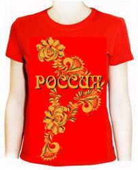 Футболка женская Хохлома S