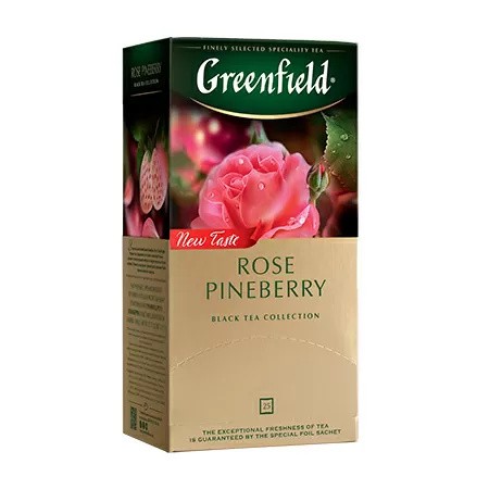 Chá (Rose Pineberry), preto, 25 saquetas
