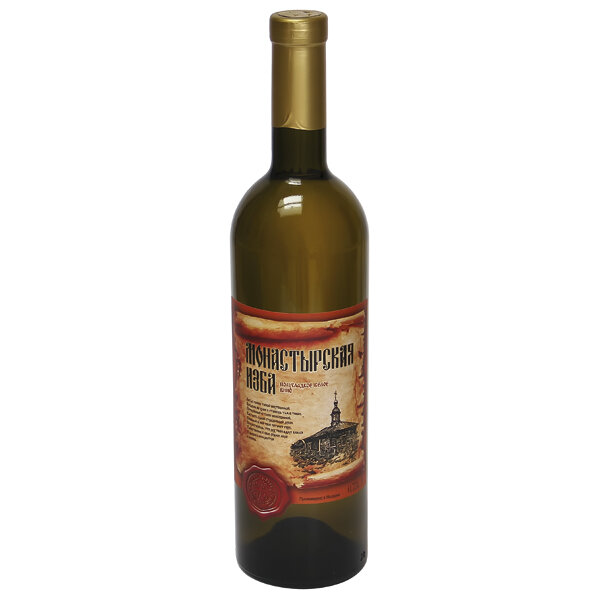 Вино біле напівсолодке "Монастирська хата", 0.75 л