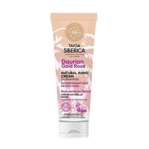 Taiga Siberika. Creme Natural para as Mãos Nutritivo e Proteção, 75 ml
