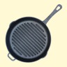 La sarten-grill de hierro fundido, sin tapa O 26см