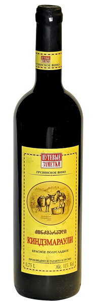 Vinho tinto meio doce georgiano "Kindzmarauli", 0,75 l