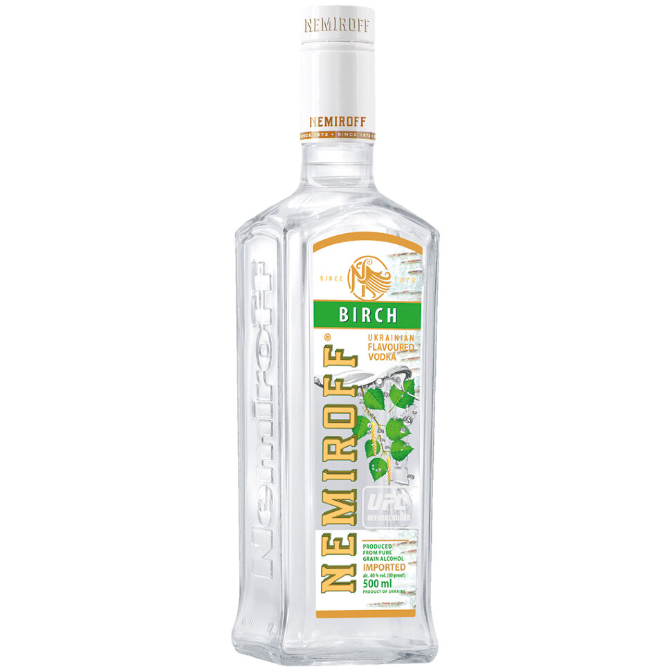 Vodka ucraniana especial con jugo de abedul "Nemiroff Birch Special", 0.5 l
