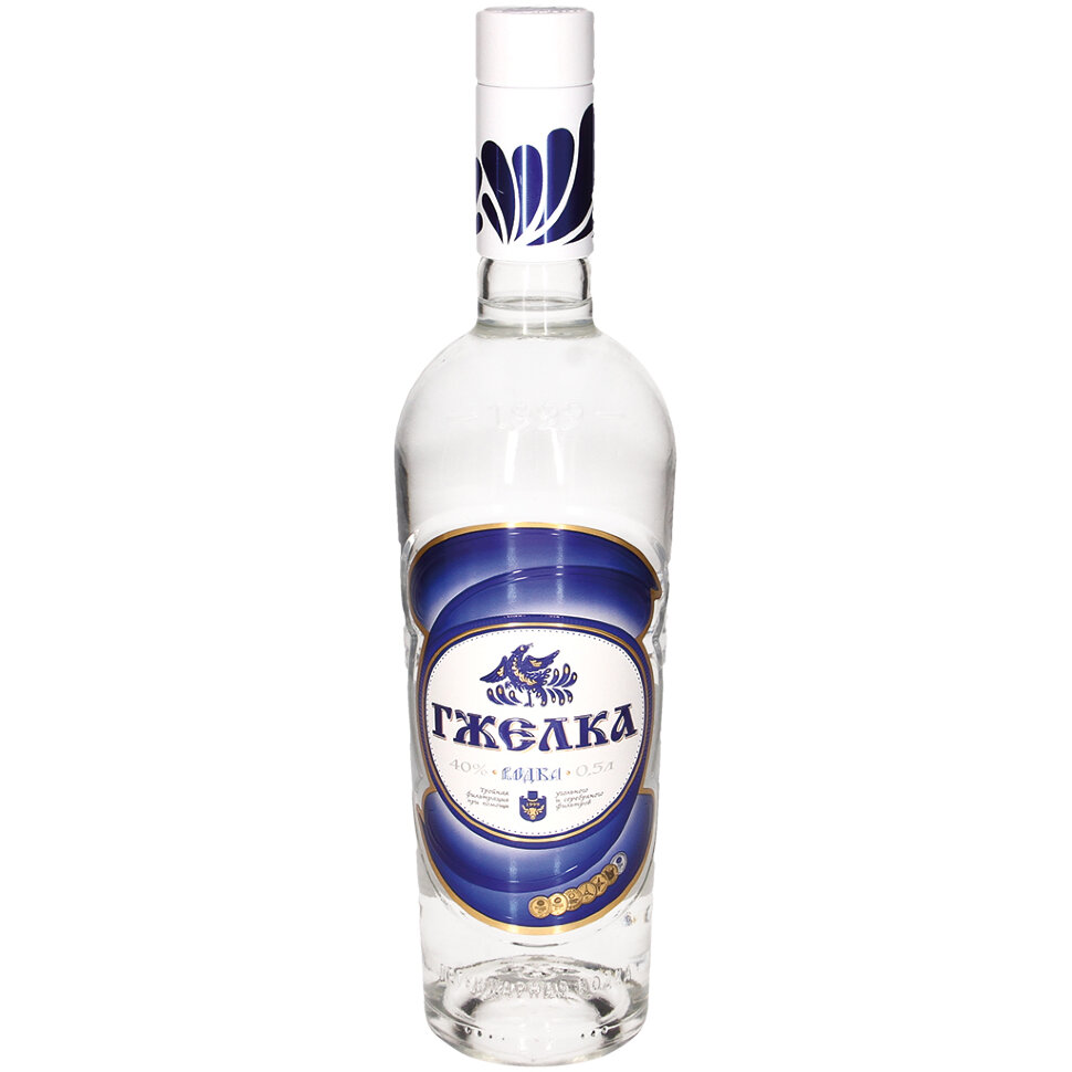 Vodka rusa "Gzhelka" premium , 0.5 l