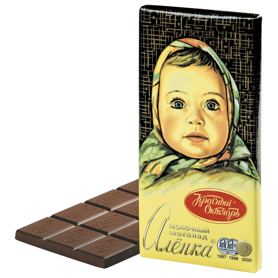 Chocolate "Alenka", "Оctubre rojo" Rusia, 100 g