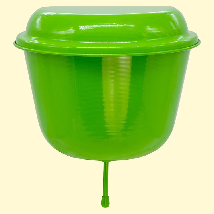 El lavamanos "De campo" 6 l, del aluminio, (verde), la Altura - 24,5, D - 27 cm