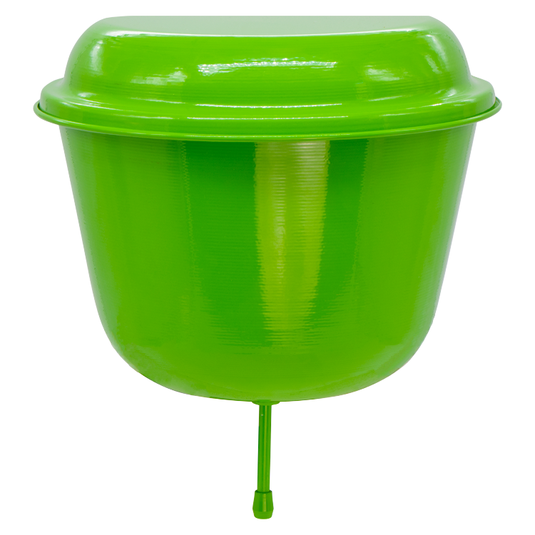 El lavamanos "De campo" 6 l, del aluminio, (verde), la Altura - 24,5, D - 27 cm