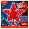 LED la Estrella para el Abeto "la estrella Roja" con 20 con las bombillas rojas