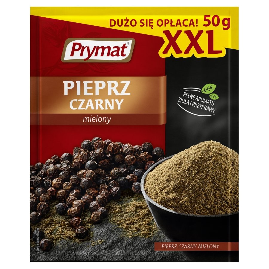 Pimenta preta moída Prymat XXL 50 g