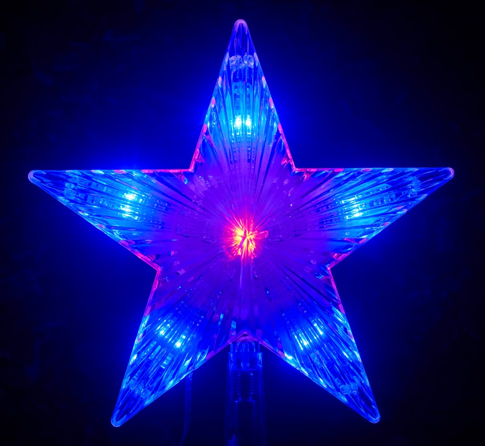 LED la Estrella para el Abeto "la Aurora boreal" con 31 bombillas multicolores