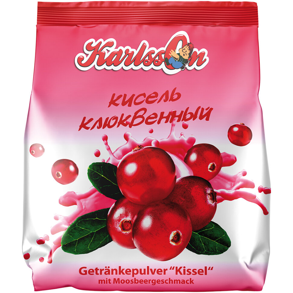 Dulce ruso. Postre Kisel en polvo con sabor a arandano rojo, 240 g