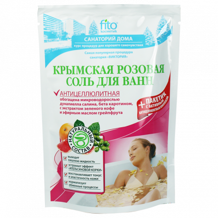 Соль для ванн Fito Kosmetik Крымская розовая, антицеллюлитная, 530 мл
