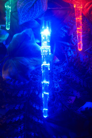 LED гирлянда, Сосульки 16 разноцветных лампочек, 2 м