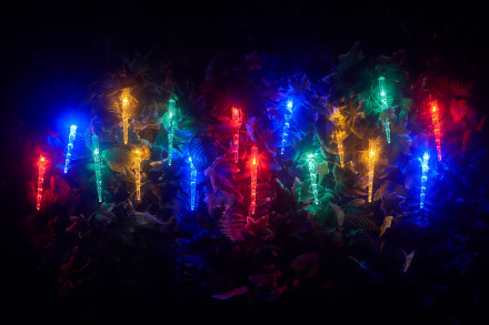 LED гирлянда, Сосульки 16 разноцветных лампочек, 2 м
