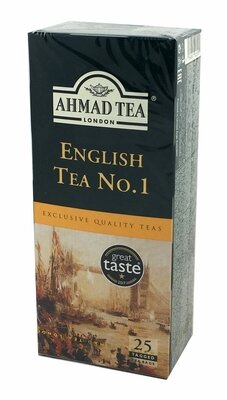 Chá preto em sachês "Ahmad" Inglês N1, 50 g, 25 sacos