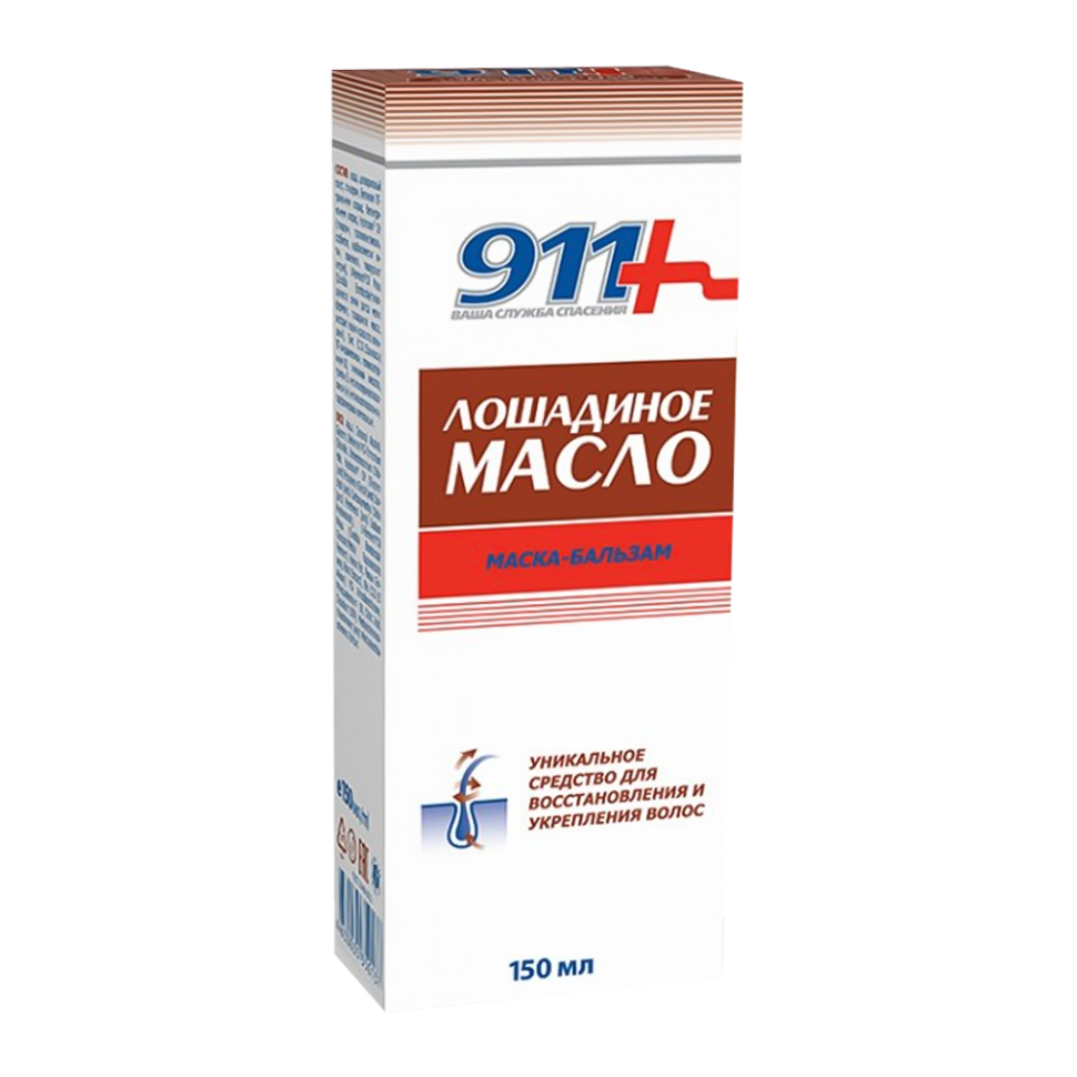 Mask-Balm 911 Horse Oil para restaurar y fortalecer el cabello, 150 ml