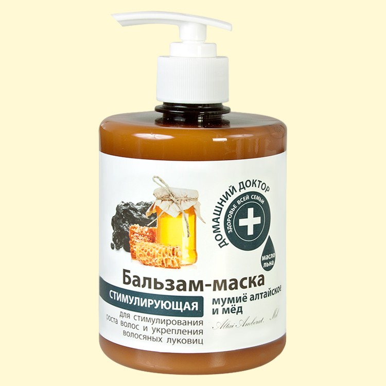 El balsamo-mascara para los cabellos "el doctor De casa" mumie altaico y la miel, 500 ml que estimul