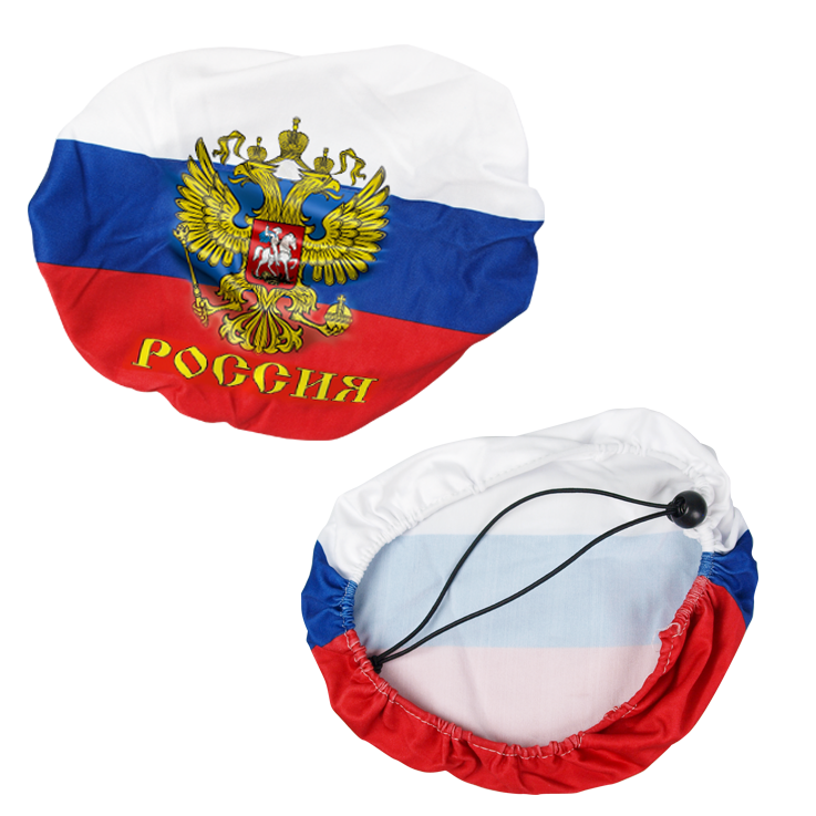 La bandera c por el Escudo de Rusia al espejo del tipo lateral "Rusia" (2 piezas)