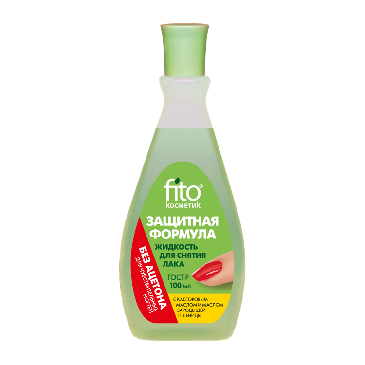 Líquido para removedor de esmalte "Fito Kosmetik" fórmula protetora, 100 ml