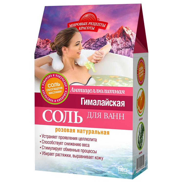 Соль для ванн Гималайская розовая "Fito Косметик" Антицеллюлитная, 500 г