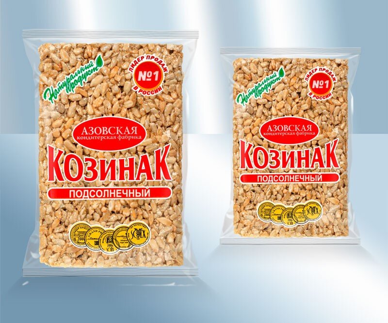 Doce russo. Sweet Kozinak de sementes de girassol, 150 g