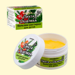 Bálsamo de fricção para crianças COM AROMA DE ABETO E ESPINHEIRO MARÍTIMO 2+'Saules, 45 ml