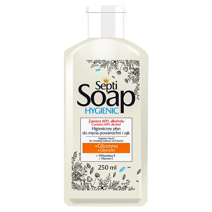 250 ml. El gel desinfectante para las manos y las superficies "SeptiSoap Hygienic"