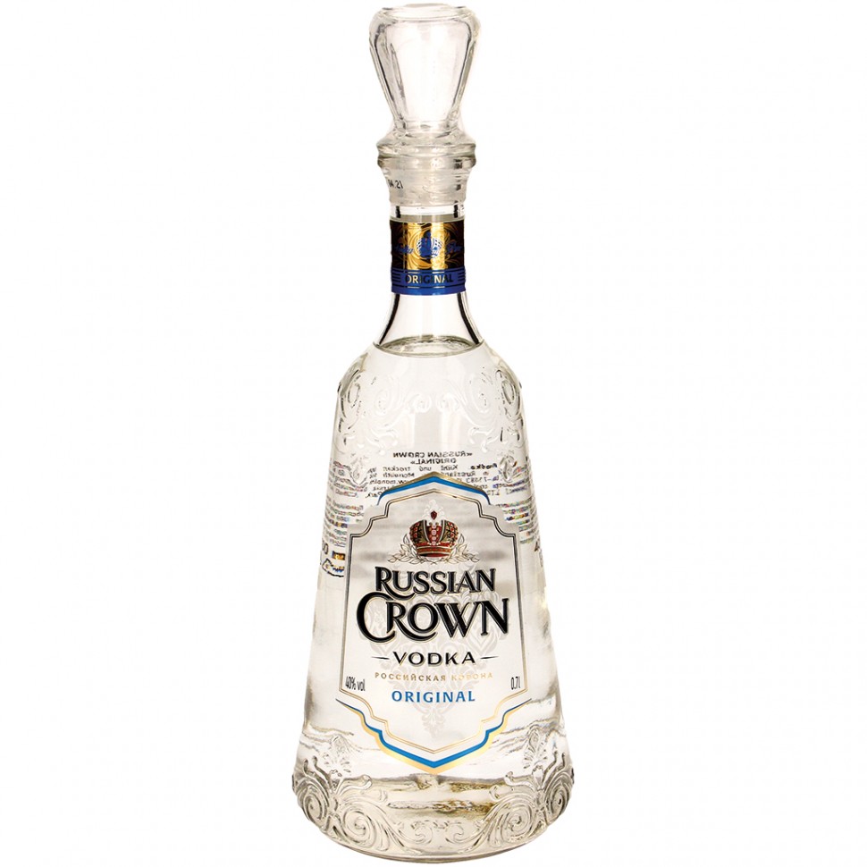 Vodka Russian Crown Original decantador 40% 0,7l