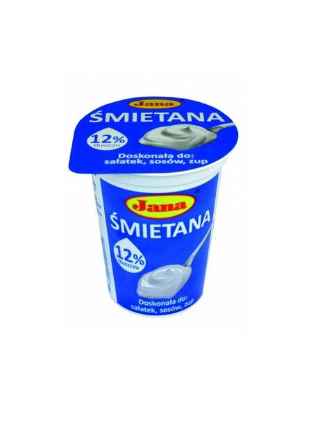 Creme de leite 12% de gordura "Jana", 380 g