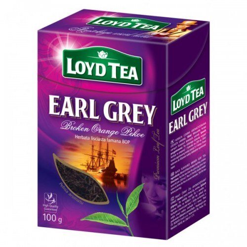 Chá preto de folhas soltas "Loyd Tea" Earl Grey, 100 g