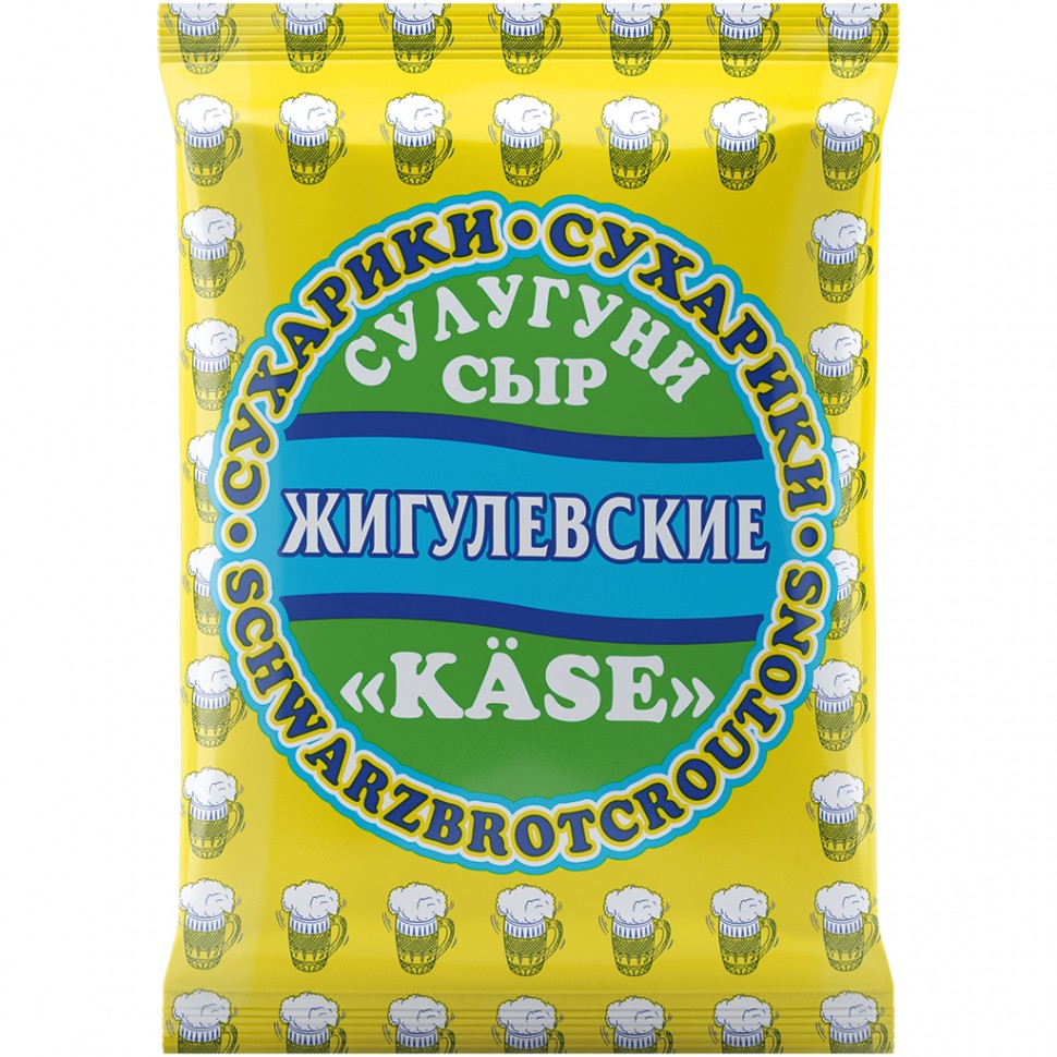 Croutons "Zhigulevskie" com sabor de queijo, 50 g