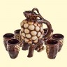 Damask BUNCH 1 l conjunto de 7 peças - damasco e 6 xícaras, 25 cm Damask BUNCH 1 l conjunto de 7 peças - damasco e 6 xícaras, 25 cm