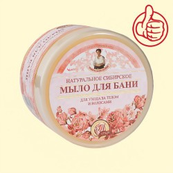 Jabón siberiano natural Flor para el baño Recetas de la abuela Agafia 500 ml