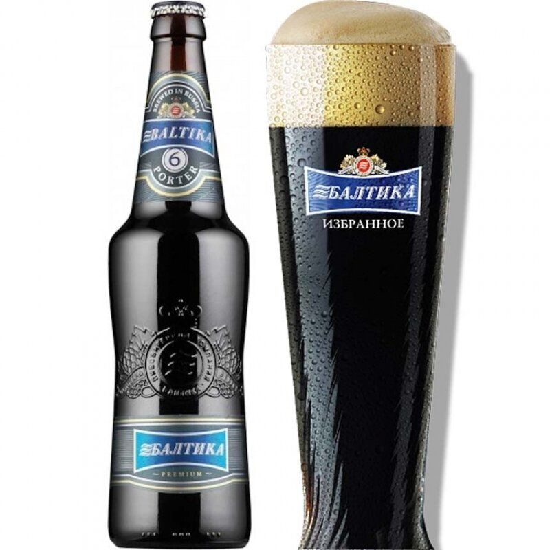 Пиво российское "Балтика 6", 0.5 л
