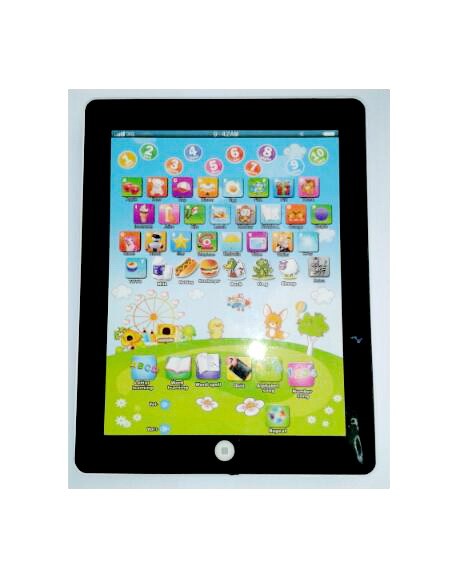 Tableta de los ninos a aprender Ingles con luz de fondo