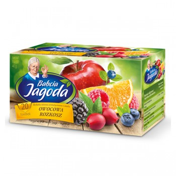 Чай трав&#39;яний пакетований з добавками "Babcia Jagoda", 40 г, 20 пакетиків