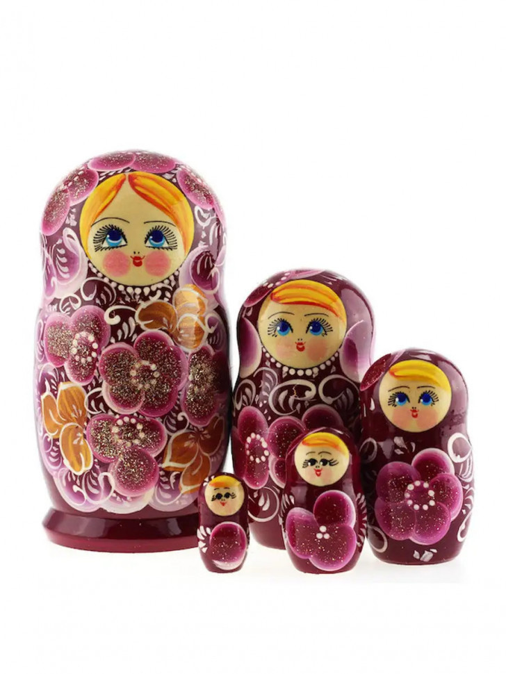 Muñeca matrioska 5 piezas, 15 cm