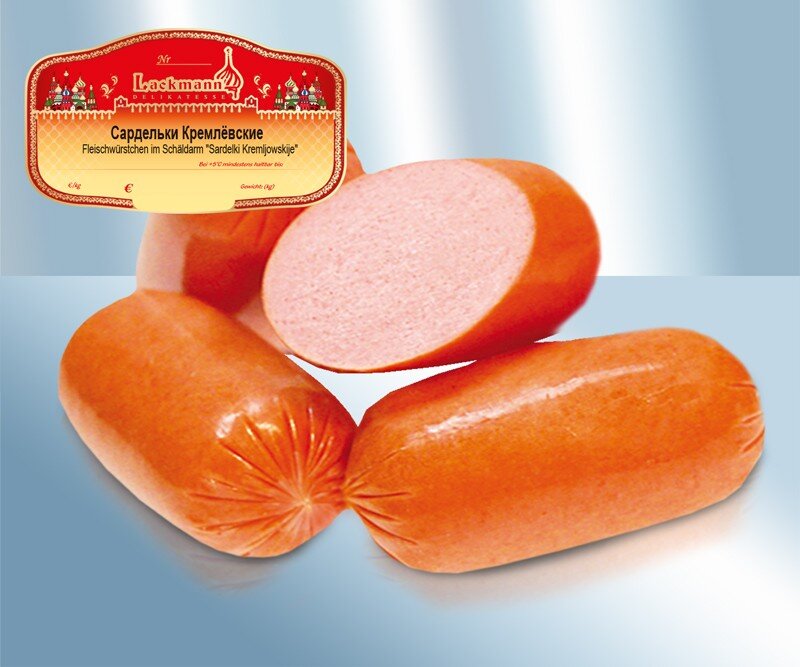 Salsichas "Kremlevskie" Lackmann, 500 g