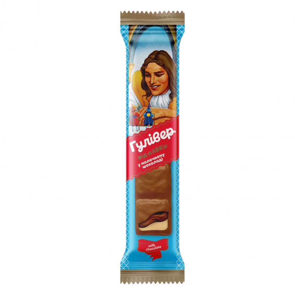 Caramelo Gulliver AVK en chocolate con leche 40г