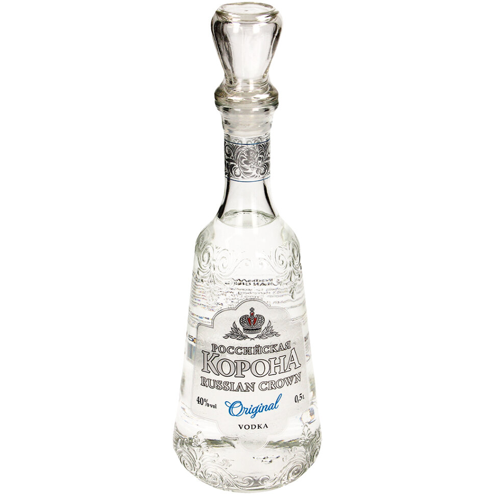 Vodka rusa "Rusia corona" original, 0.5 l
