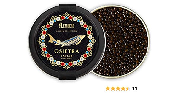 Caviar de esturjão, sem conservantes 30 g Lemberg