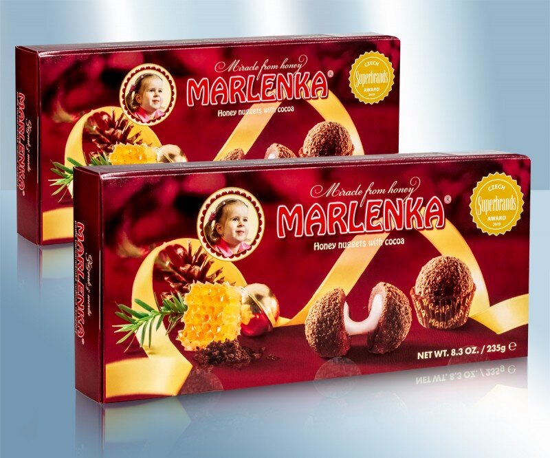 Doce russo. Bolas com sabor de chocolate "Marlenka", 235 g